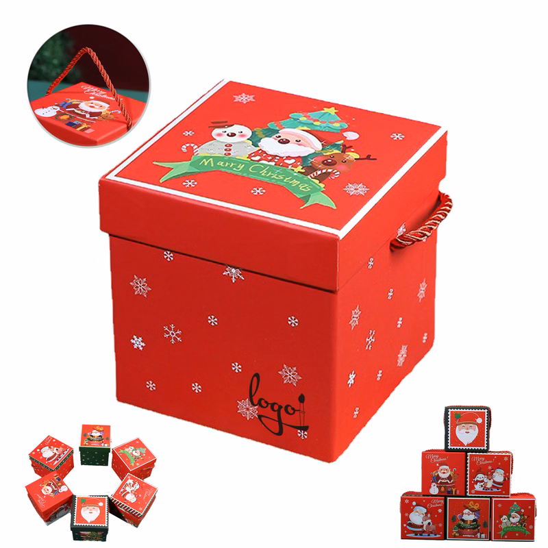 MOQ30 Christmas Square Gift Candy Box
