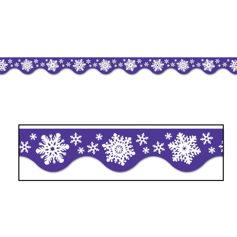 Winter Border Trims - Snowflakes 12 Pack 1