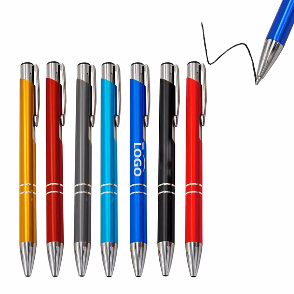 Retractable Metal Ballpoint Pens