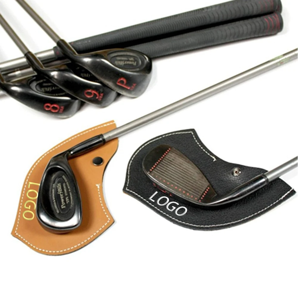 Leather Golf Club Cover Case 1