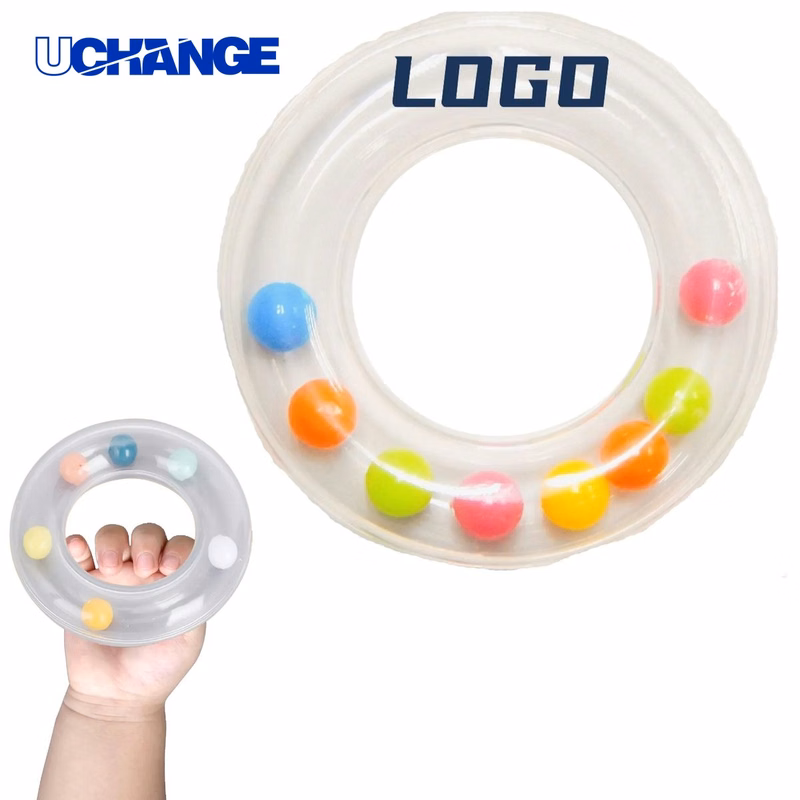 Clear Plastic Baby Rattle Toy