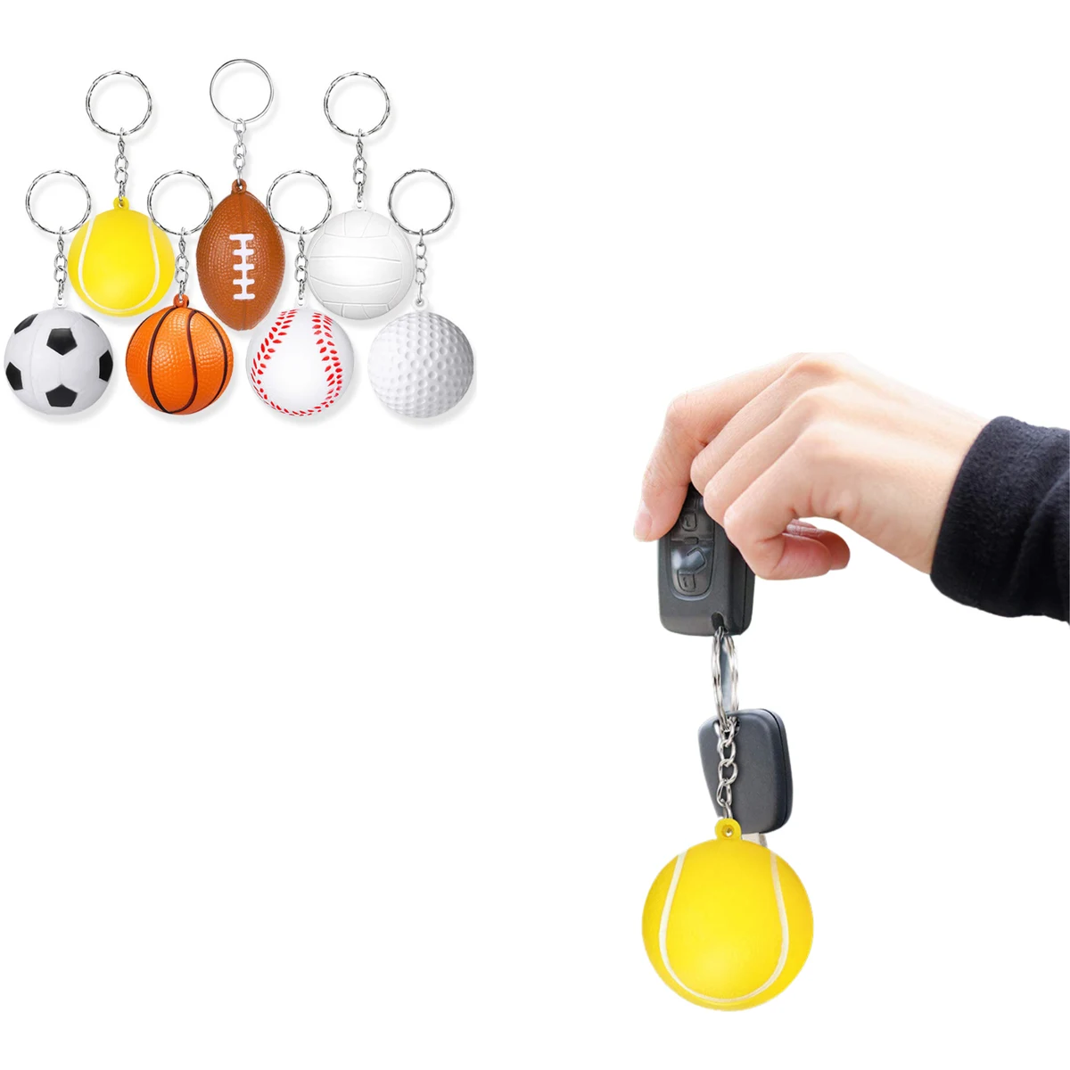 Portable Stress Ball Keychain Pendant for Bags 1
