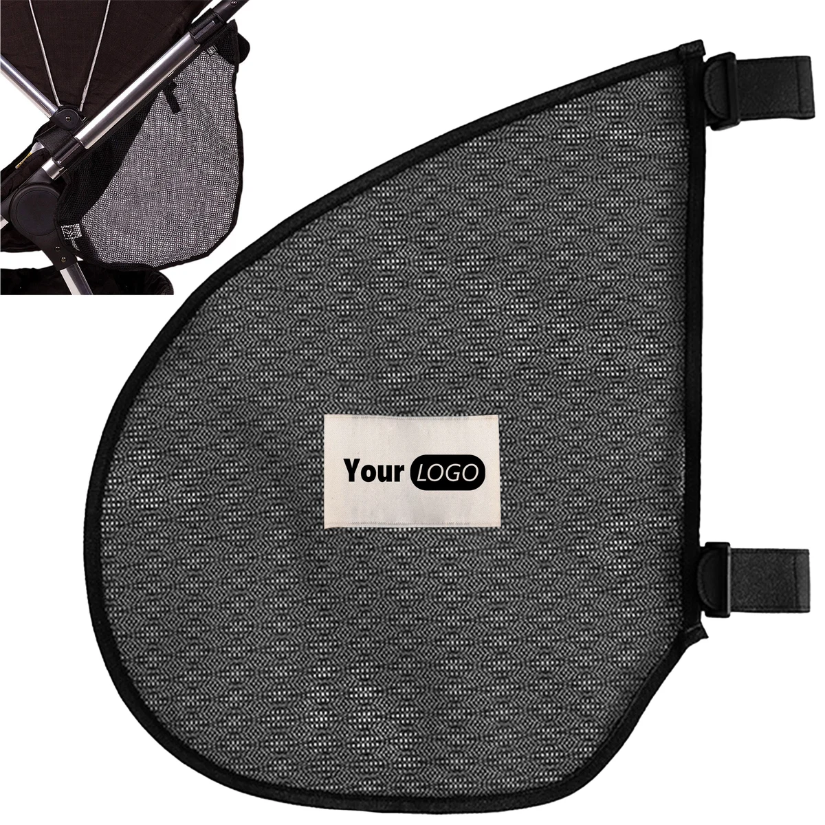 Nylon Large Capacity Baby Stroller Storage Mesh Bag 1