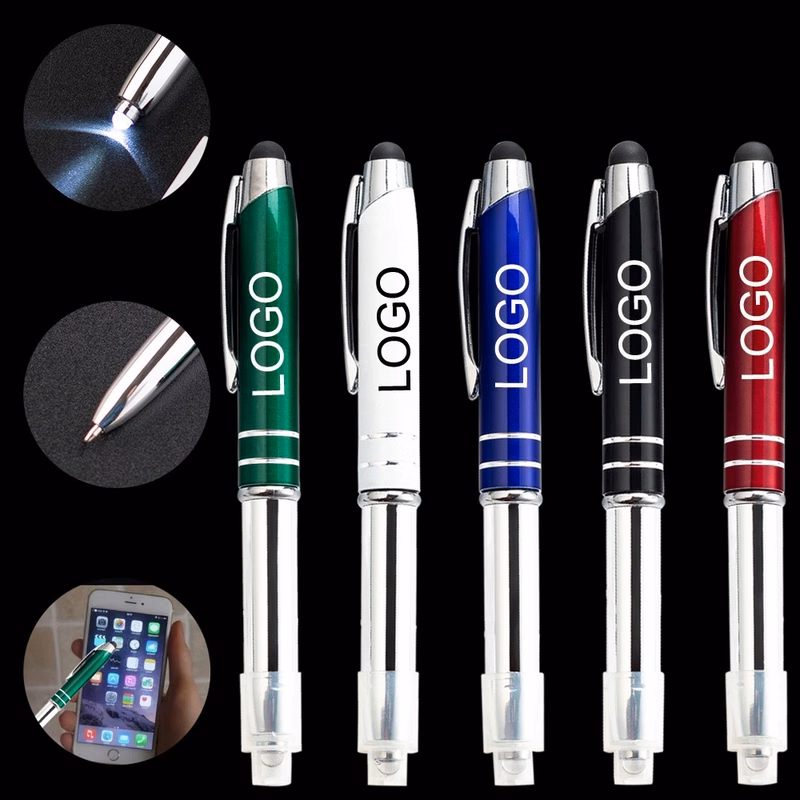 Stylus Metal Pen with Flashlight