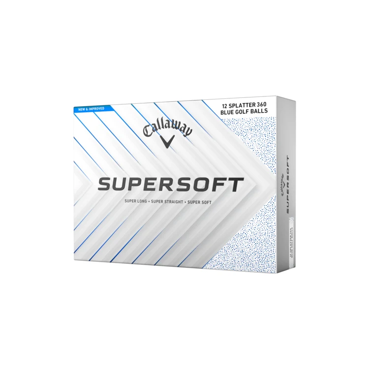 Callaway Supersoft Splatter 360 Golf Balls - Blue Splatter 1