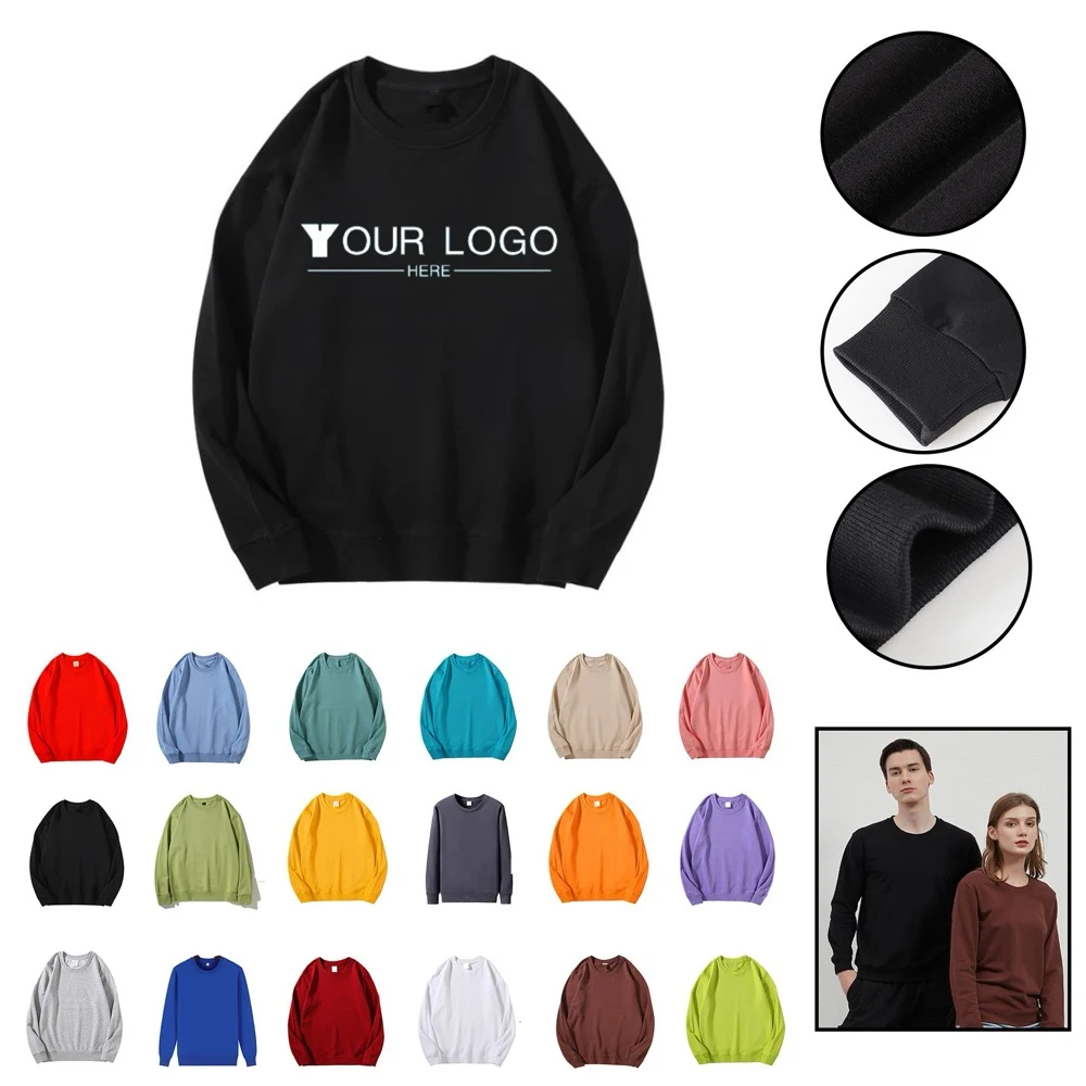 Cotton Blend Fleece Crewneck Sweatshirt
1