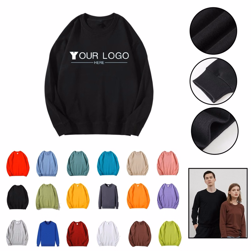 Cotton Blend Fleece Crewneck Sweatshirt