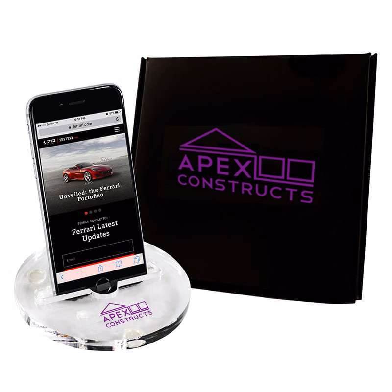 Acrylic Phone Stand With Custom Box