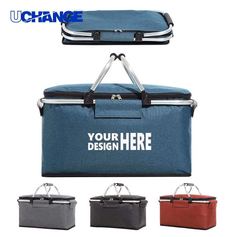 Foldable Insulated Picnic Basket Bag