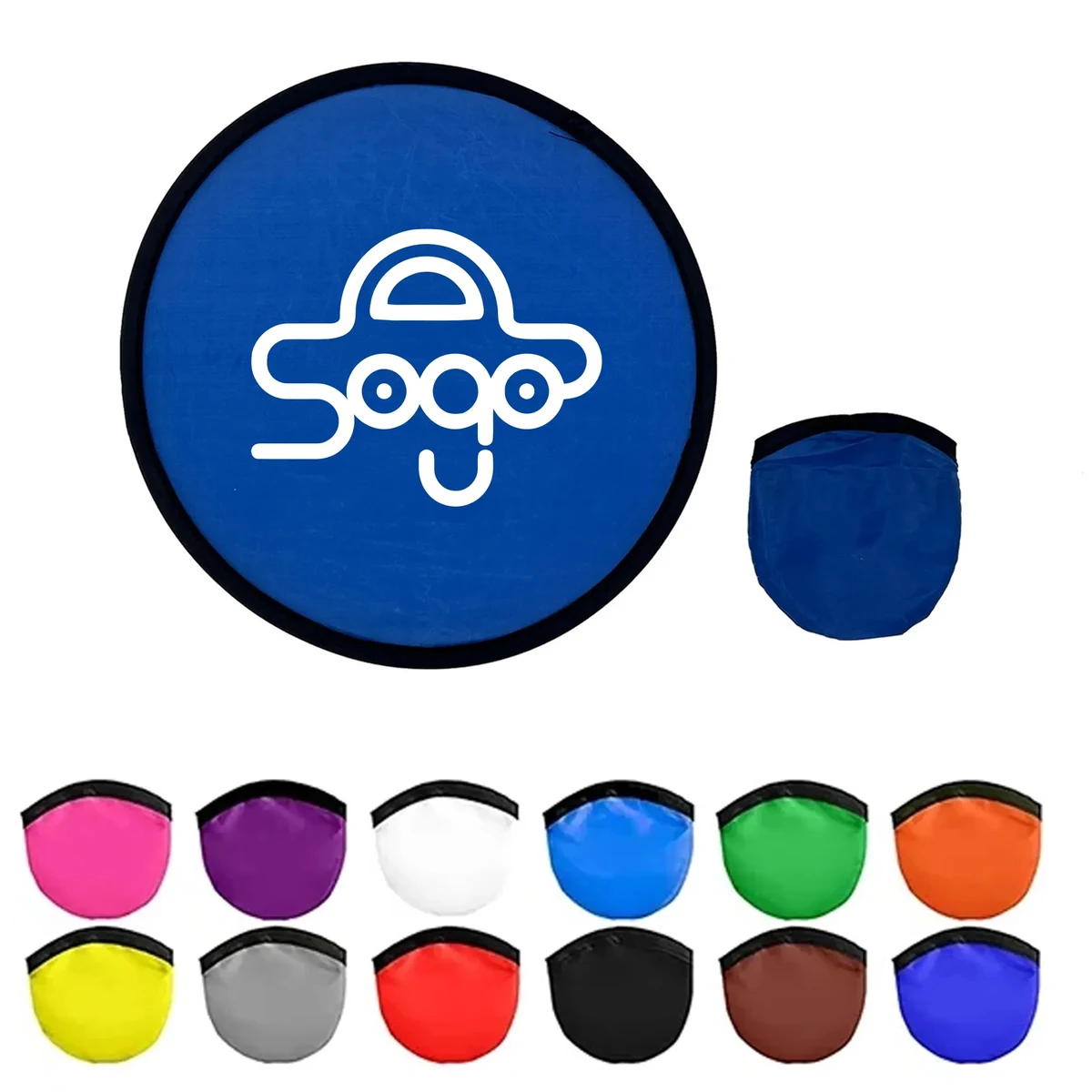 9.8" Folding Flying Disc With Pouch 1