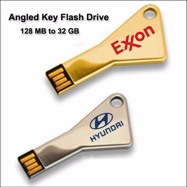 Key Angled Flash Drive / USB - 8 GB