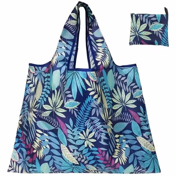 Extra-Large Reusable Foldable Grocery Tote Bags - Full Color