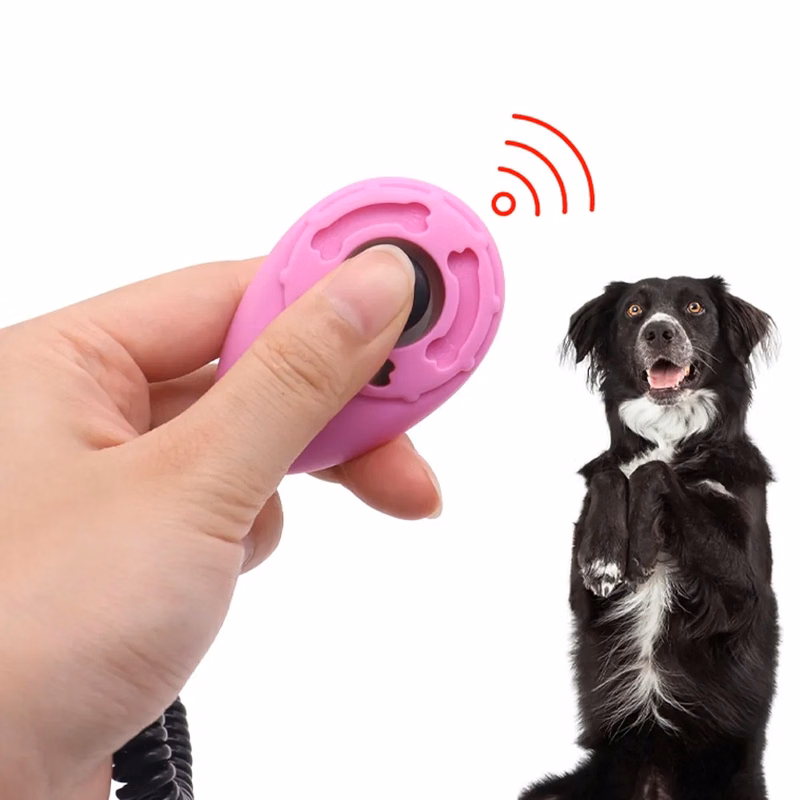 Pet Dog Training Clicker Tool With Wrist Strap