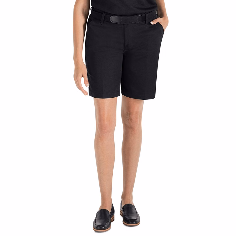 Women's Plain Front 8" Shorts - PT27