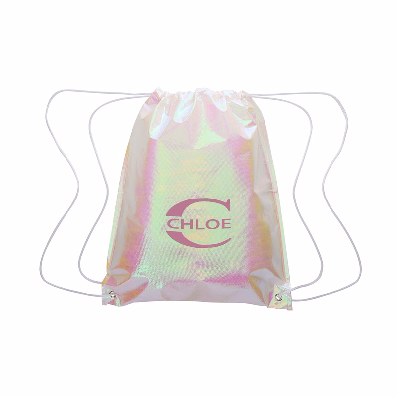 Iridescent Drawstring Bag