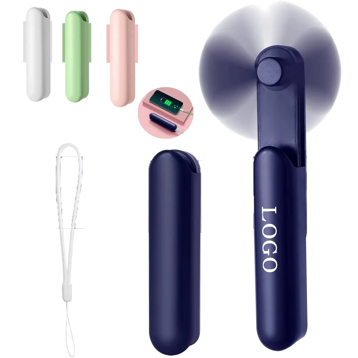 3 Speeds Rechargeable Hand Fan 1
