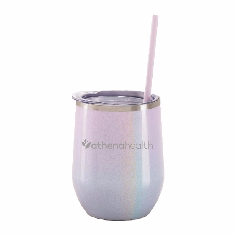 12 Oz. Maars Ombre Magic Mist Bev Steel Stainless Steel Wine Tumbler