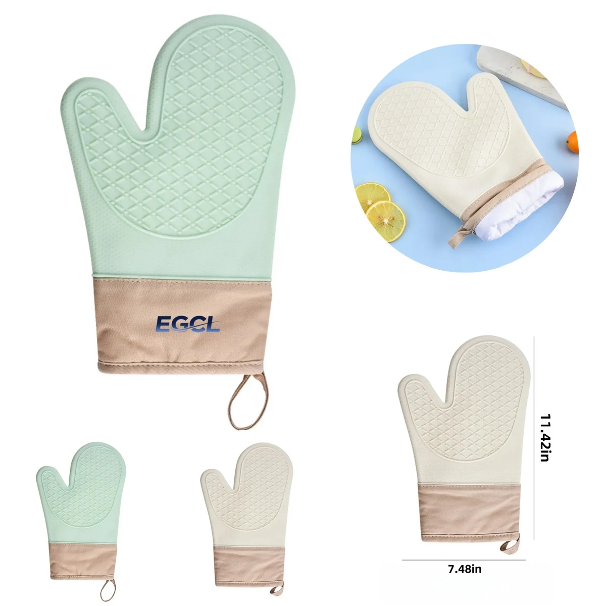 Silicone insulated gloves kitchen baking tools 1