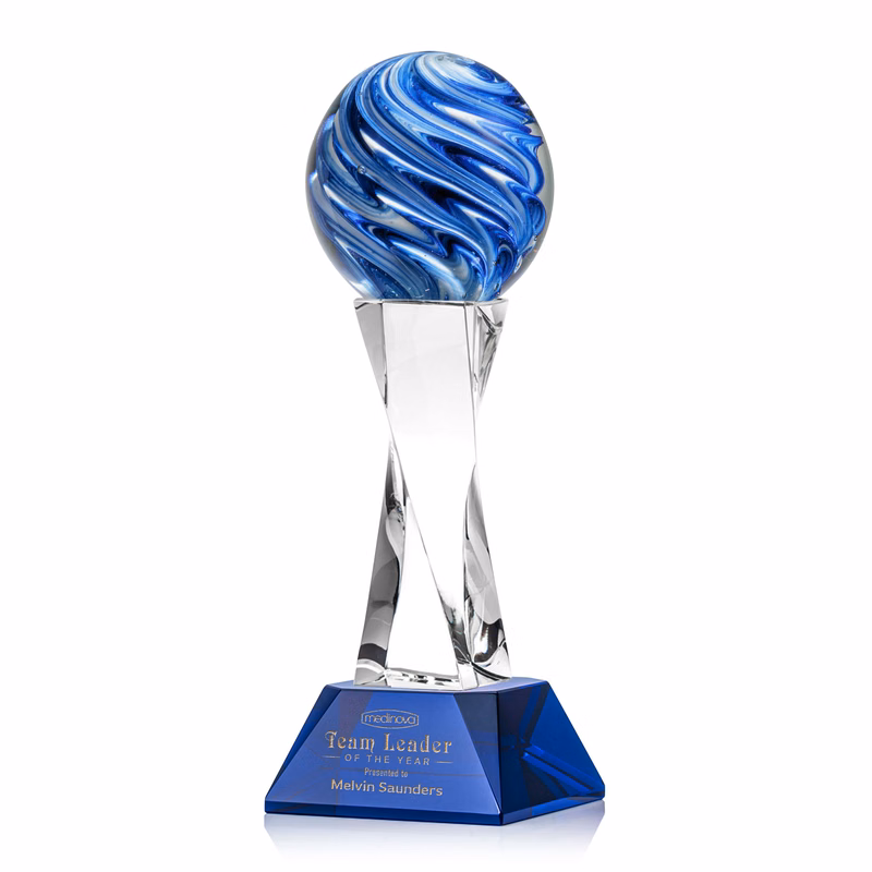Naples Award on Langport Base - Blue