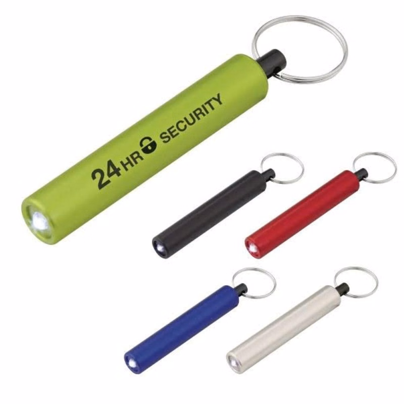 Mini LED Flashlight Keychain Key Tag