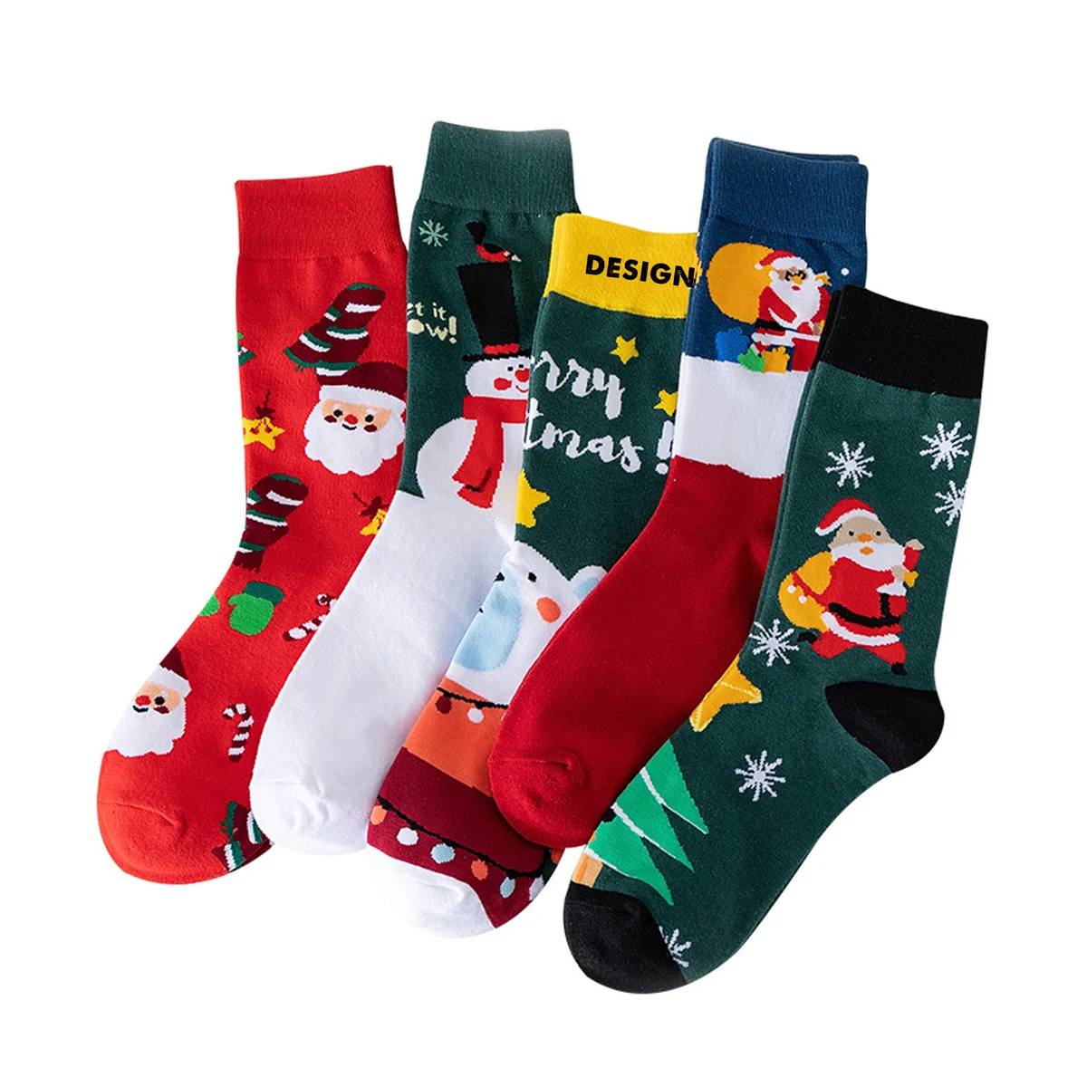Christmas Knitted Socks 1