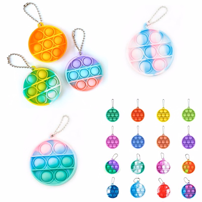 Custom Push Popping Bubble Keychain
