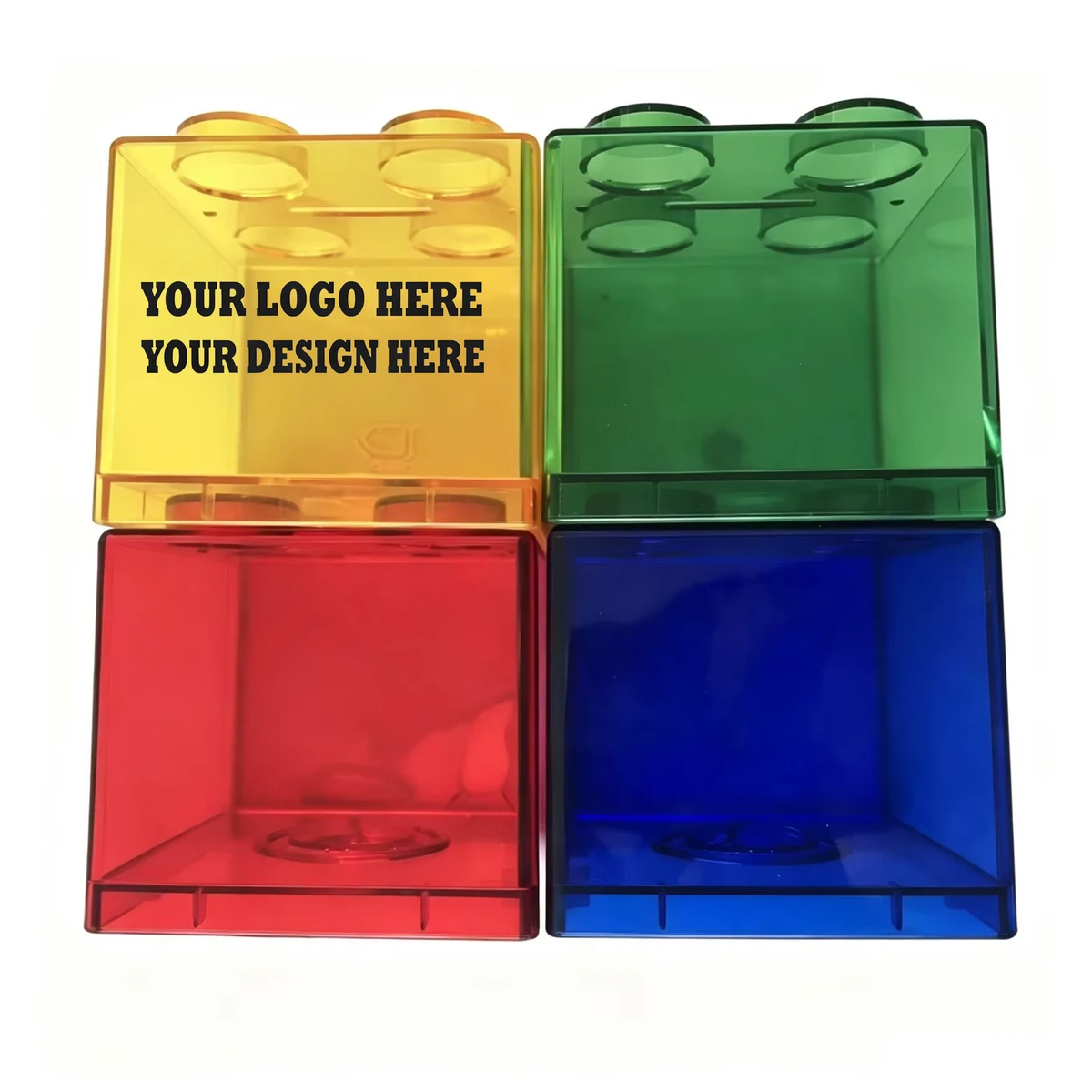 Brick Shaped Transparent Coin Saver 1