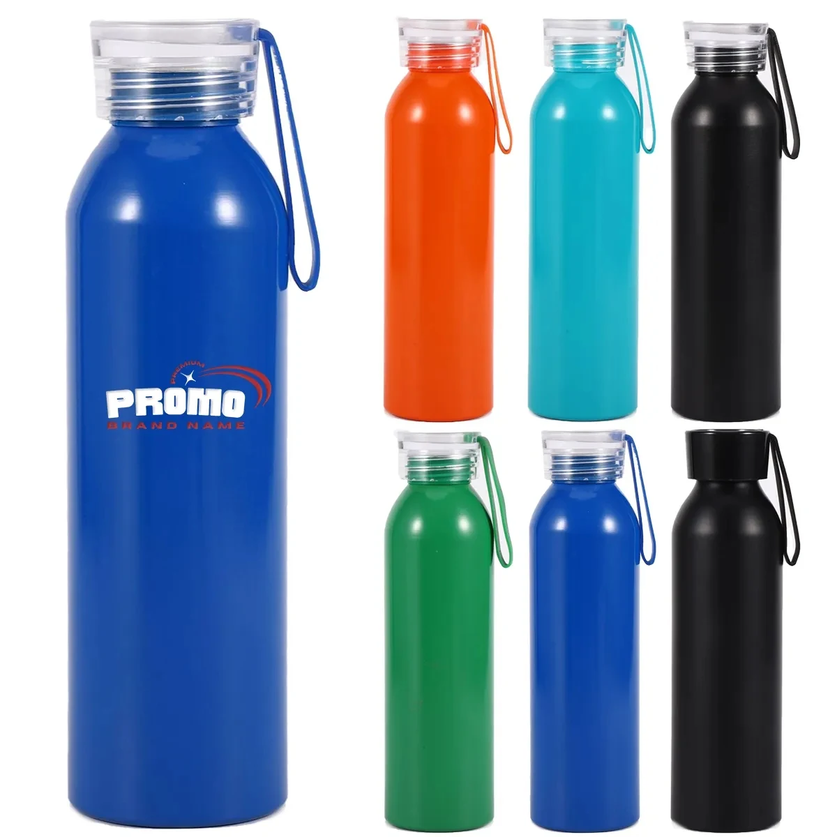 20oz. Wide Mouth Sport Water Bottle W/ Handle And Lid, custom water bottle with logo imprint 1