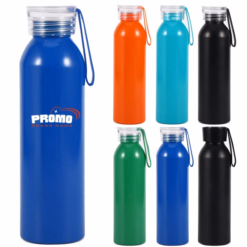 20oz. Wide Mouth Sport Water Bottle W/ Handle And Lid