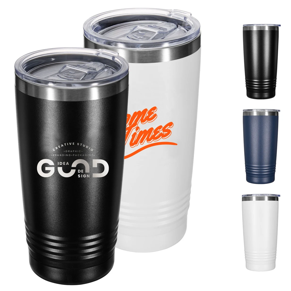 20 Oz Stainless Steel Vacuum Insulated Ringneck Tumbler With Lid 1