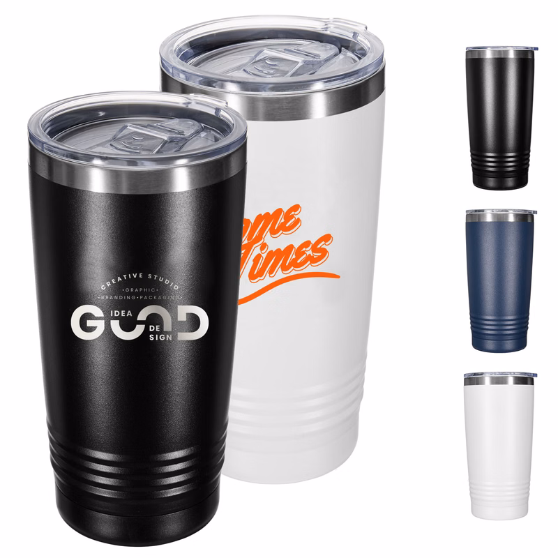 20 Oz Stainless Steel Vacuum Insulated Ringneck Tumbler With Lid