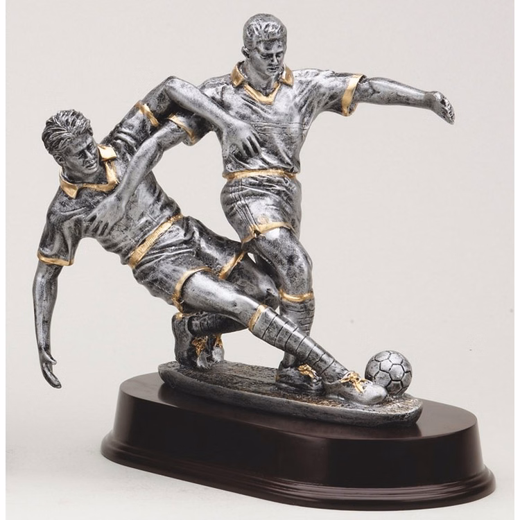 8" Tall Double Action Soccer Male Figure Award
