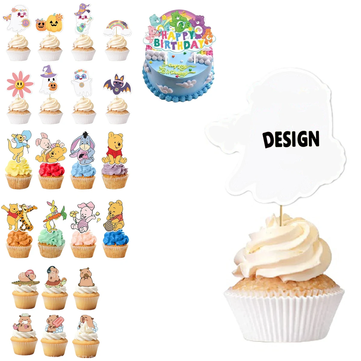 Custom Cake Cupcake Decorations Toppers 1