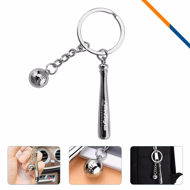 WalkOff Baseball Keychain