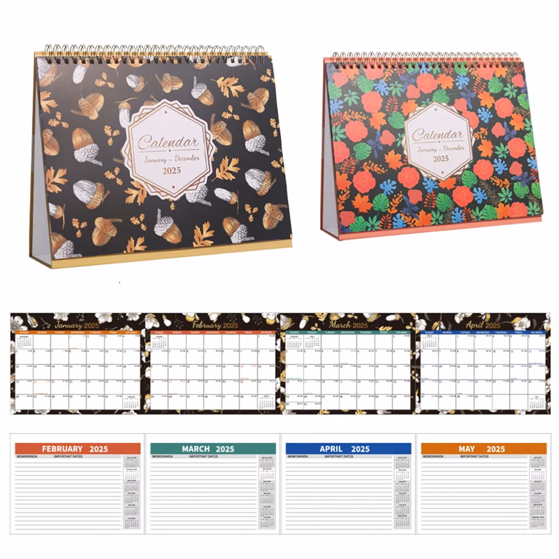 2025 Flower Page-Turning Calendar