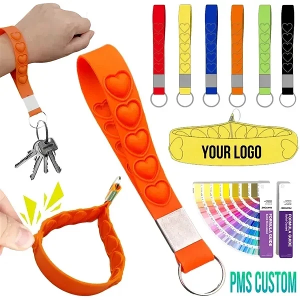 Silicone Push Pop Keychain 1