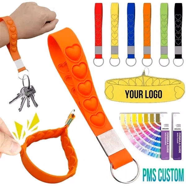 Silicone Push Pop Keychain