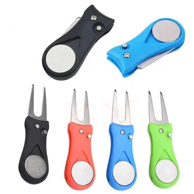 Golf Divot Repair Tool Foldable Stainless Steel Switchblade 1