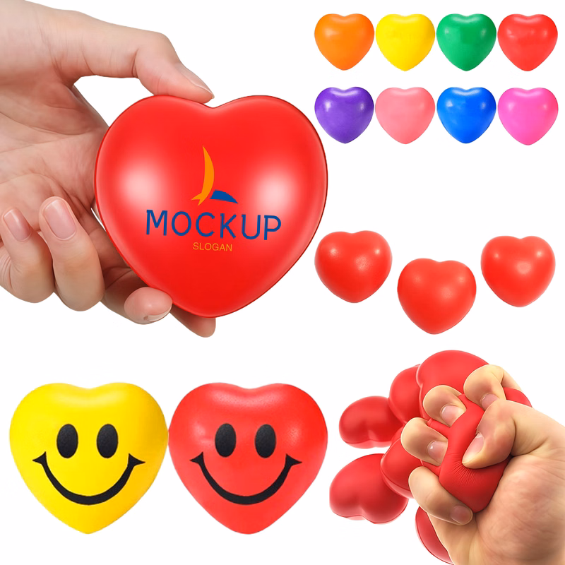 Mini Heart Relief Foam Ball