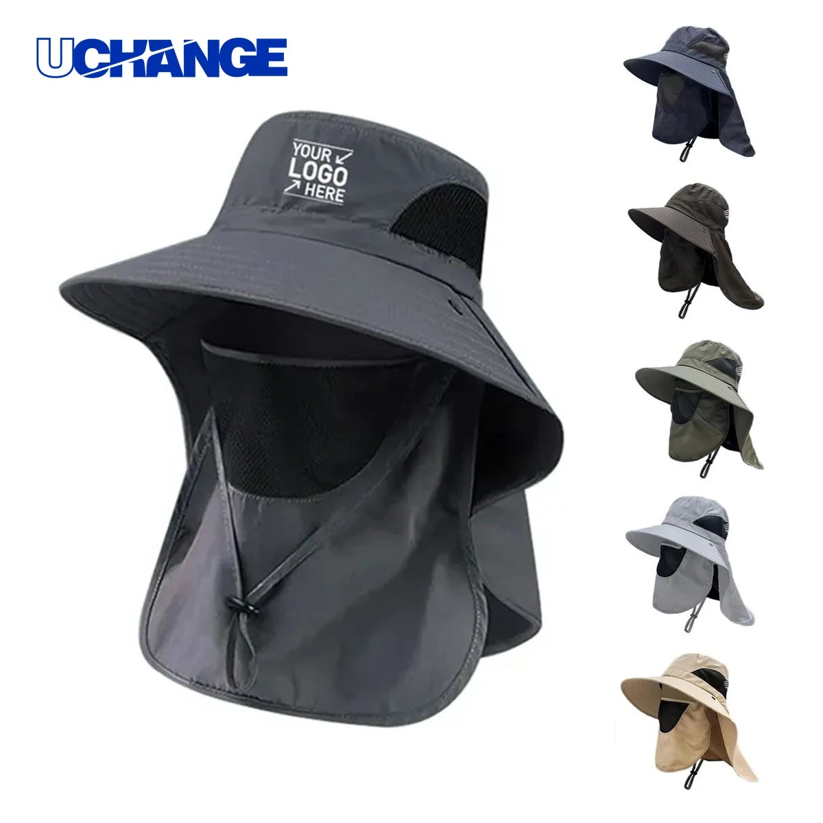 Detachable Face Shield Sun Hat for Outdoor Use 1