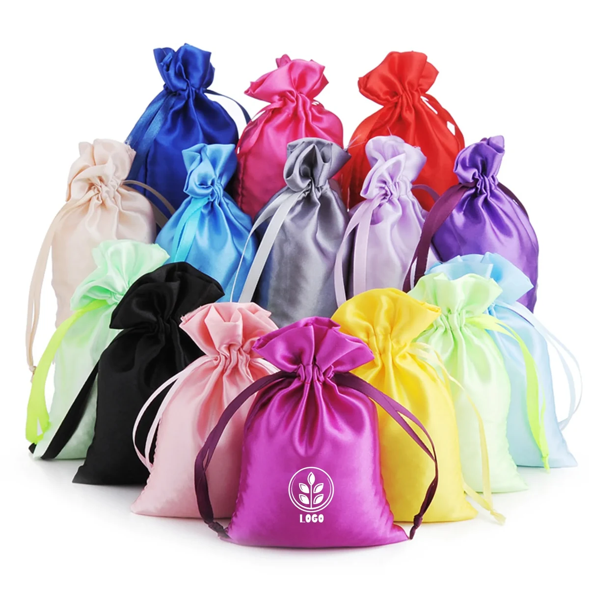 4" x 6" Satin Drawstring Jewelry Pouch 1