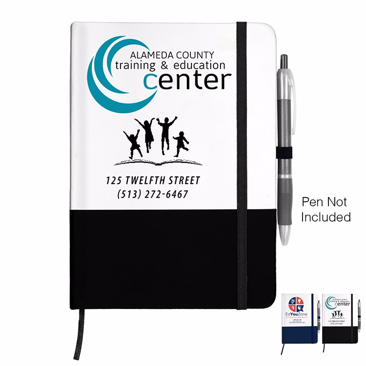 "Capitola" Notepad Notebook with Pen Loop