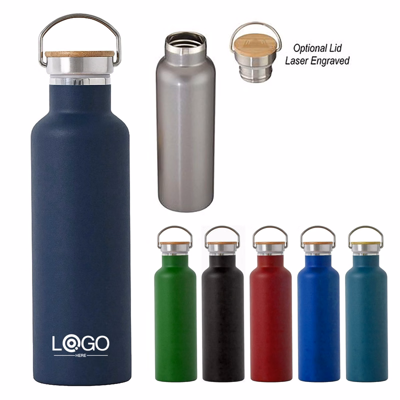 Stainless Steel Bottle with Bamboo Lid
