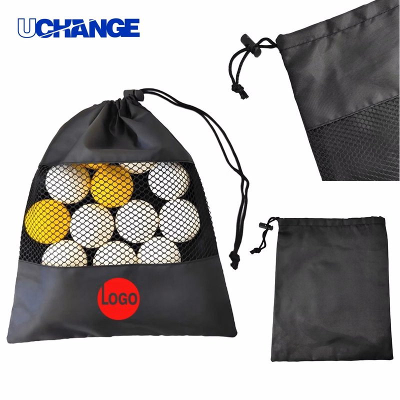 Lightweight 210D Drawstring Bag with Pocket
