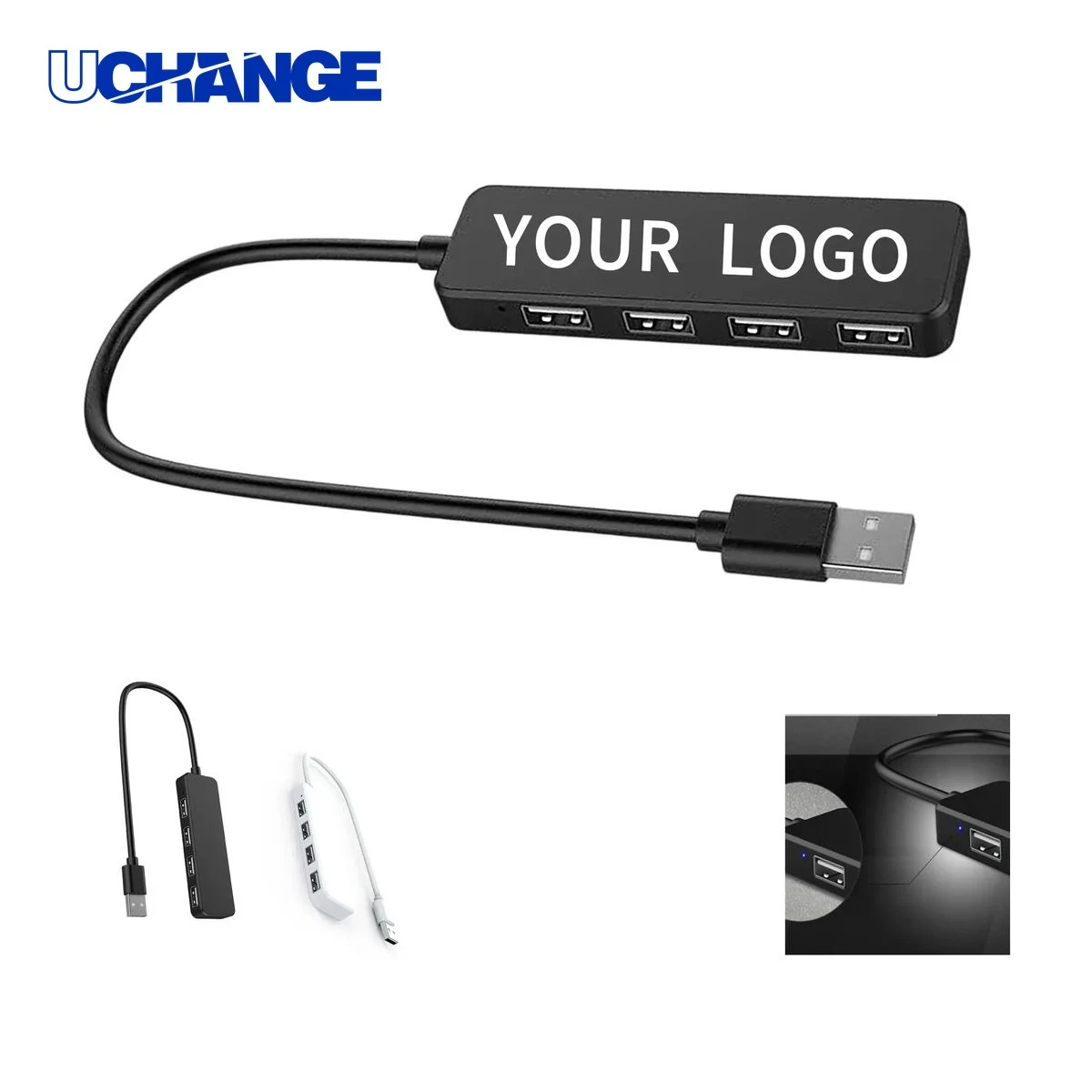 Compact USB Docking Station Hub with ABS Housing 1