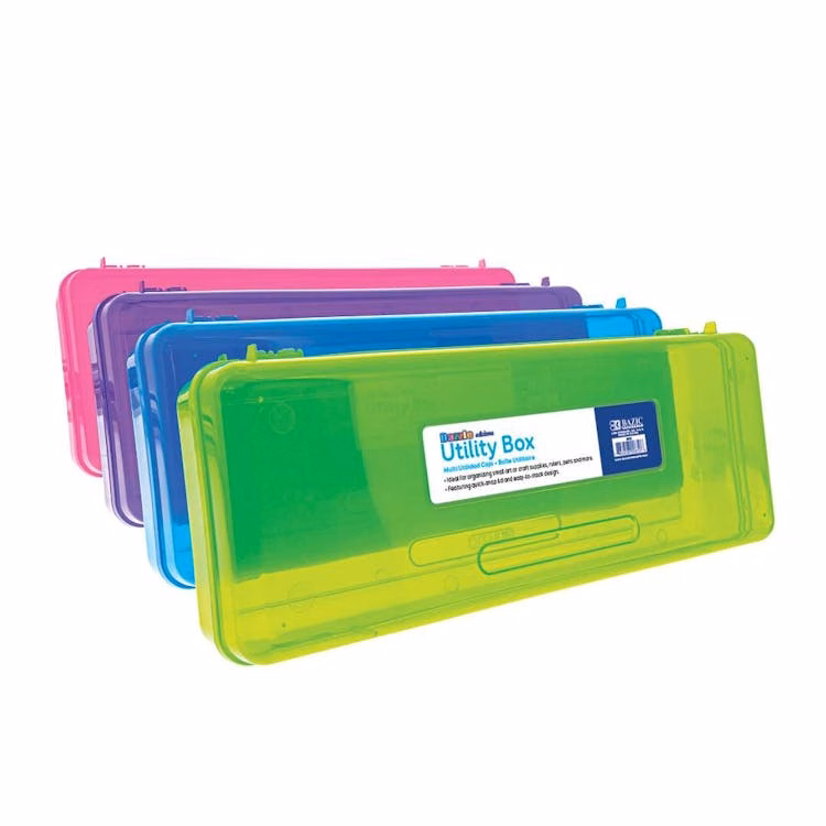 Multipurpose Ruler Length Utility Box - Assorted Colors
