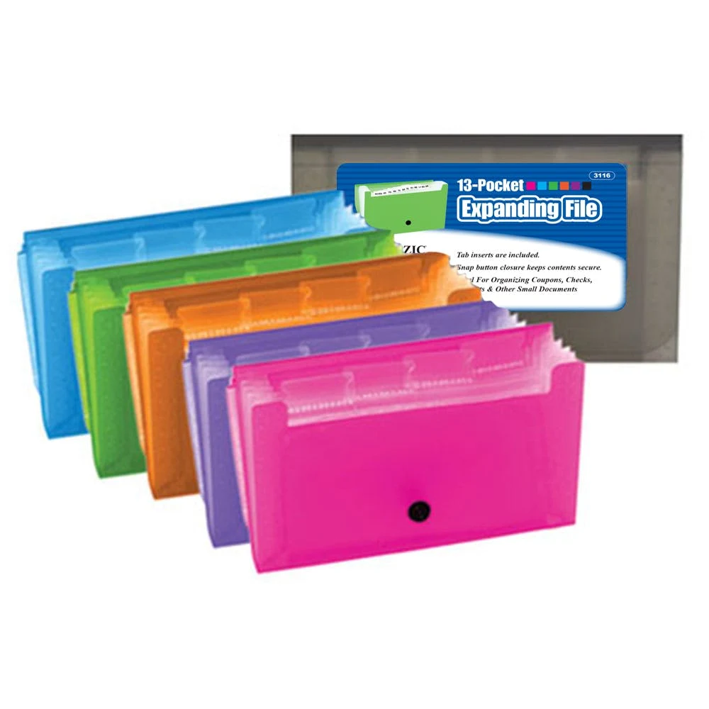 Check Size Expanding File Folders - 13 Pockets 1
