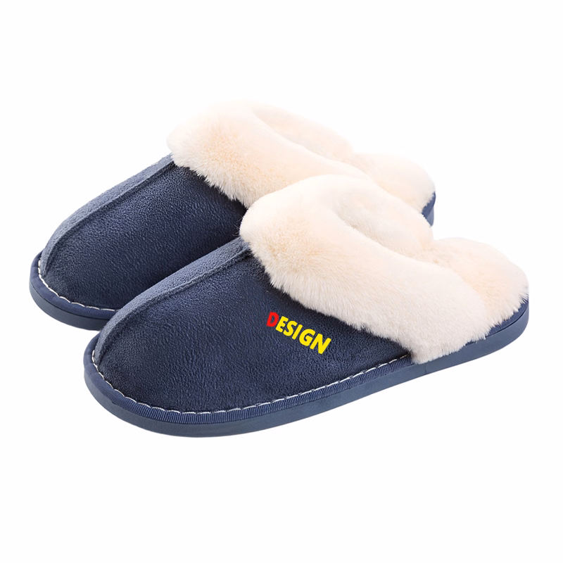 MOQ50 Custom Non Slip Warm Cotton Slippers For Comfort