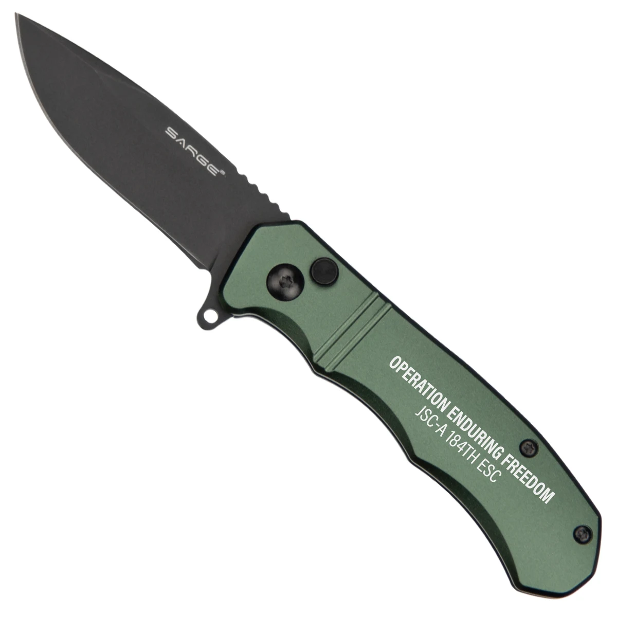 Command - Army Green Turbo Lock Pocket Knife 1