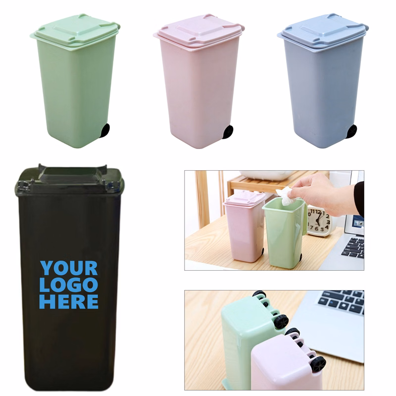 Mini Desktop Pen Holder with Trash Can Function